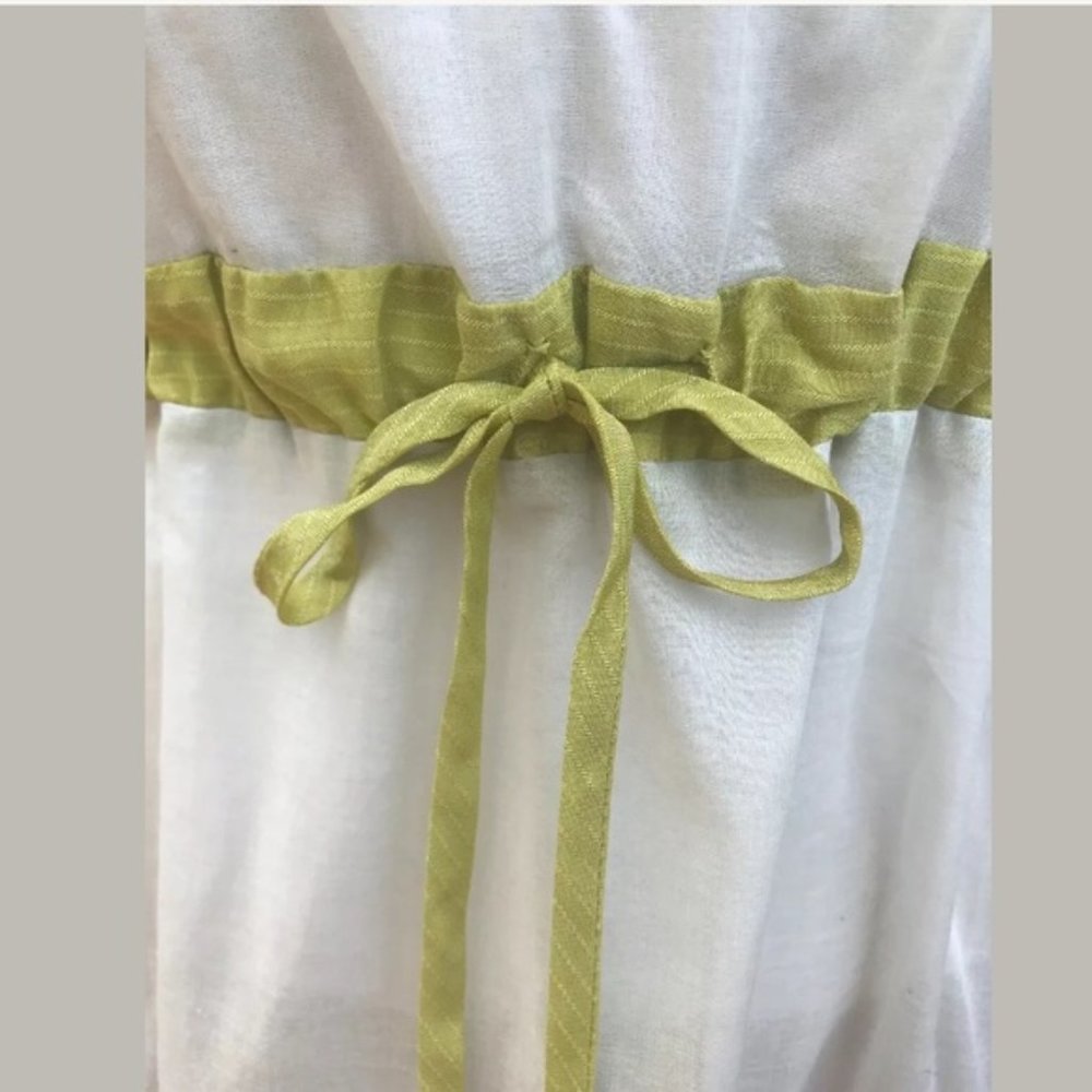 Anthropologie White Cotton Summer Dress - Picture 3 of 6